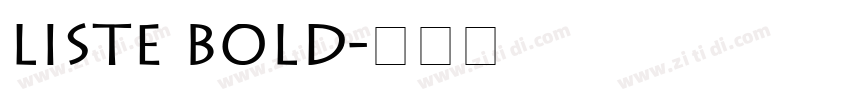 Liste Bold字体转换